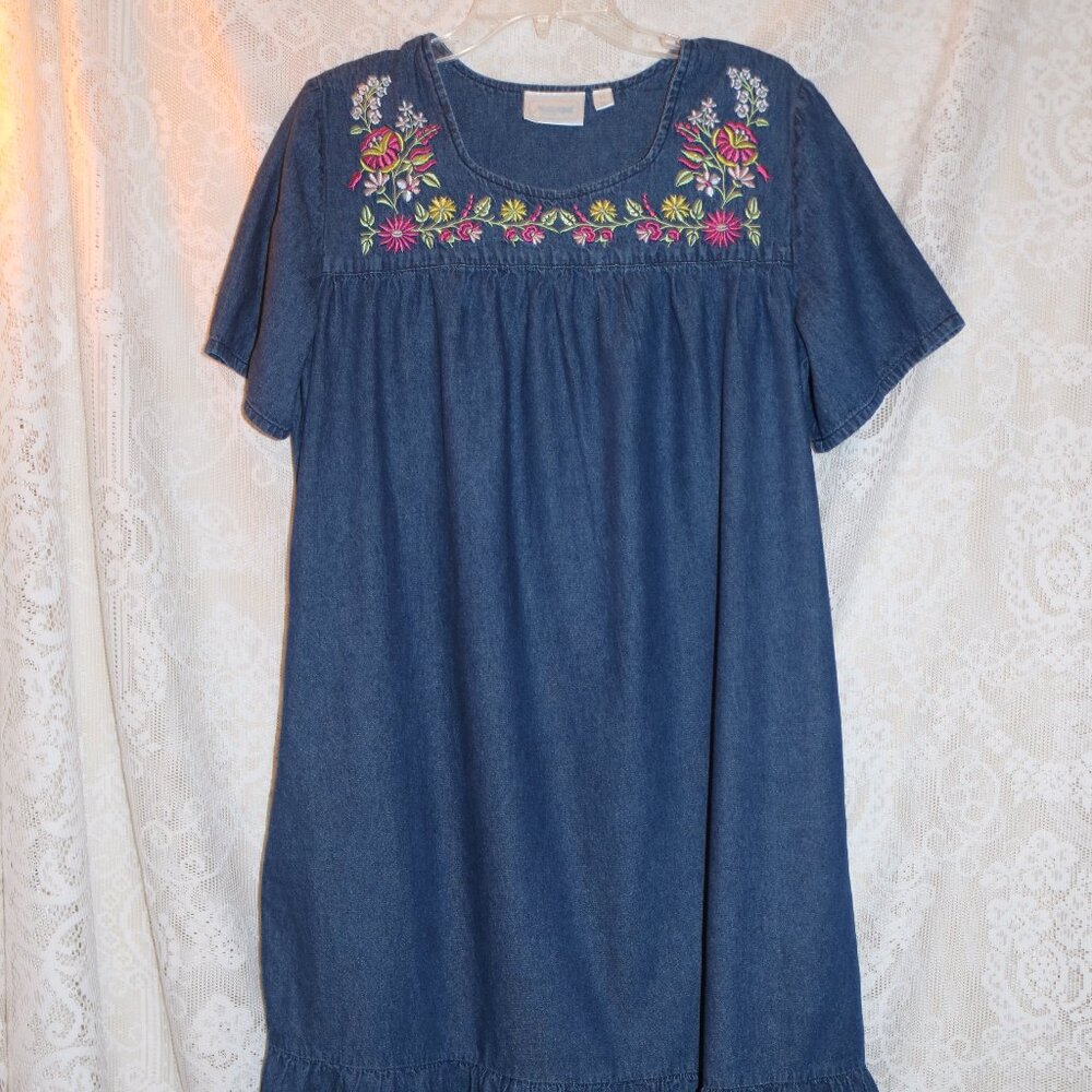 National denim dress size medium  great shape long length